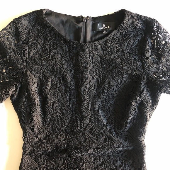 Lulu’s Black Battenberg Lace Dress. Size Small. - Picture 5 of 10
